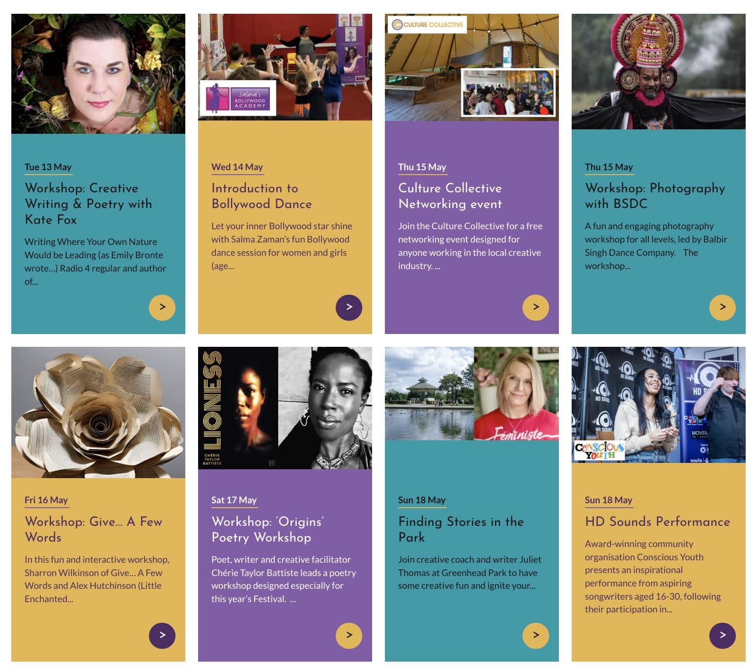 Image of workshop tutors with descriptions