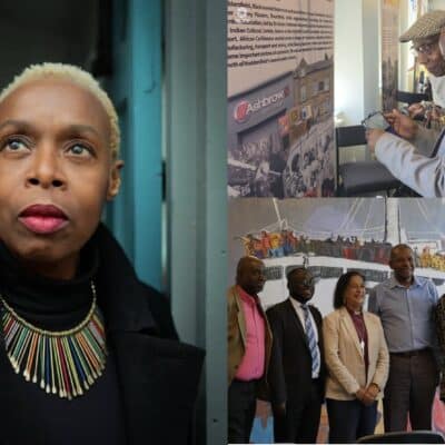 Author Marcia Hutchinson and Windrush exhibition