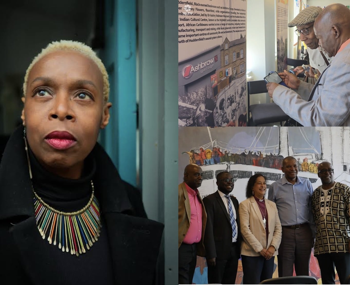 Author Marcia Hutchinson and Windrush exhibition